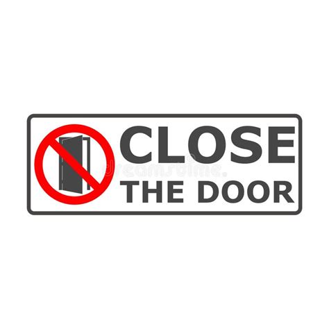 chiuda il segno della porta tenga questa icona chiusa della porta