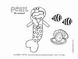 Coloring Cuddle Kind Pearl Kids Mermaid Pages Sheets Colouring Sheet sketch template