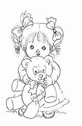 Riscos Desenhos Digitais Meninas Carimbos Nique Tecido Ursinho Teddy Coloridos Colorir Selos Ruth Morehead Urso Digi Visitar Fraudas sketch template