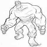 Hulk sketch template