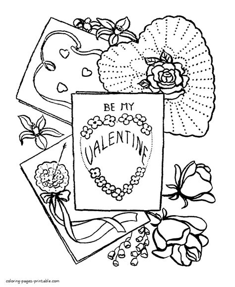 holidays coloring pages st valentines day coloring pages