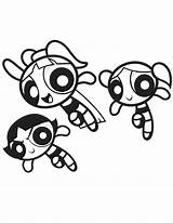 Powerpuff Coloring Pages Buttercup Print sketch template