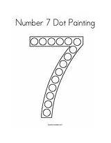 Number Dot Painting Coloring Search sketch template