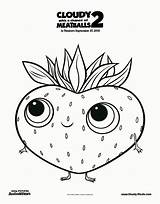 Coloring Pages Fun Draw Strawberry Kids Fun2draw Barry Cloudy Cute Colouring Sheets Printable Fruit Color Meatballs Carrots Chance Print Taylor sketch template