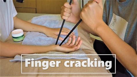 acupressure hand and finger massage with mixed tools finger cracking