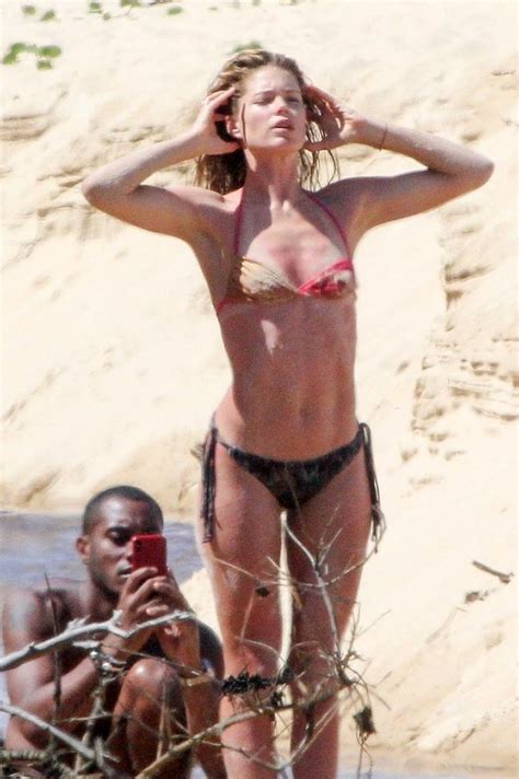 doutzen kroes topless paparazzi pics — super model showed her tits