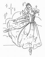 Coloring Barbie Pages Pdf Ballerina Comments sketch template