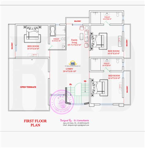 north indian unique floor plan home kerala plans