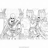 Creed Coloring Altair sketch template