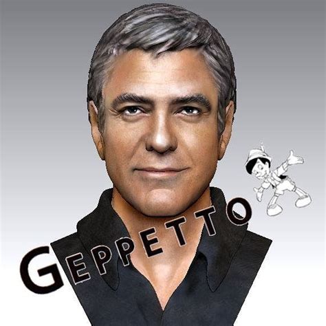 3d model maker from people on instagram “3d model of george cloony