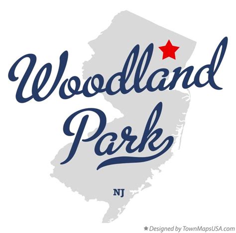 map  woodland park nj  jersey