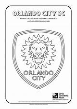 Coloring Pages Orlando City Logo Soccer Mls Sc Cool Logos Kids League Clubs Fc York Print Toronto Miami sketch template