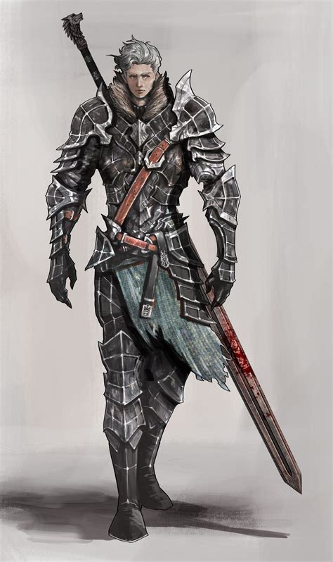 grey knight kyung han kim fantasy character design fantasy armor