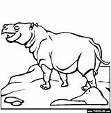 Coloring Prehistoric Pages Mammals sketch template