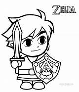 Coloring Zelda Pages Printable Sword Skyward sketch template