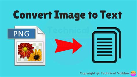 convert image  text technical vaibhav