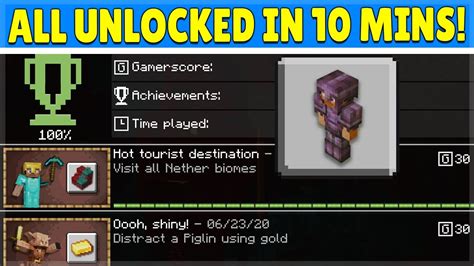 How To Unlock All Minecraft Achievements In 10 Minutes Youtube