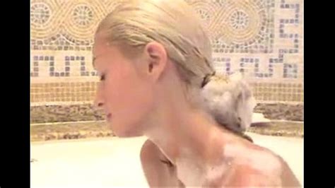 Paris Hilton Takes Her Bath
