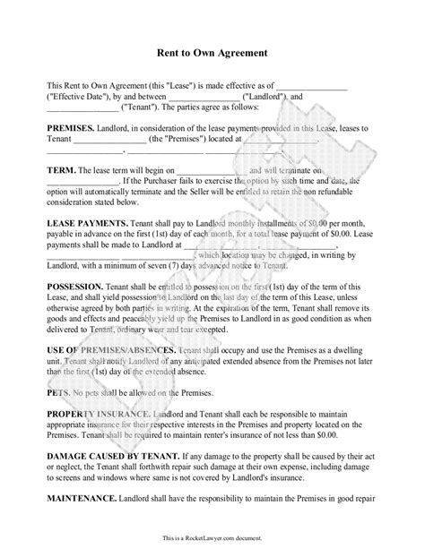 sample rent   agreement form template
