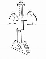Sword Espada майнкрафт Malvorlagen раскраски Schwert бесплатно Coloringhome Mandalas Pickaxe Coloring картинок по sketch template
