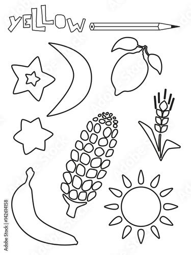 preschool color yellow pages coloring pages