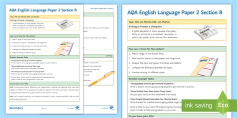 aqa english language paper  question  examples grade  english