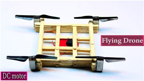 drone  icecream stick diy flying quadcopter youtube