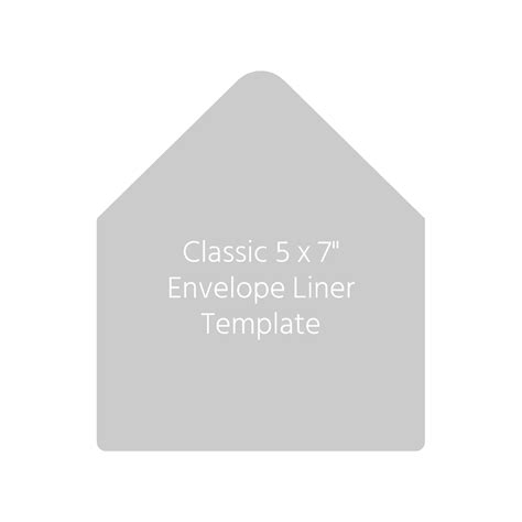 classic     envelope liner template