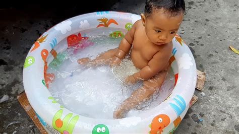 outdoor swimming  baby pool alonaeve enjoys  youtube