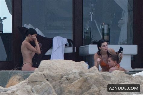hailey baldwin sexy seen with kendall jenner baring their sizzling
