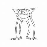 Trollhunters Goblin sketch template
