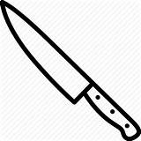 Knife Chef Drawing Blade Icon Cook Gyuto Getdrawings Kitchen sketch template
