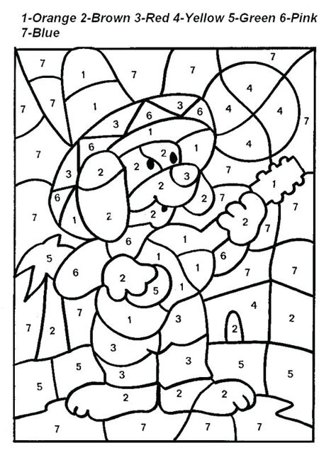 difficult color  number coloring pages  adults  getcoloringscom