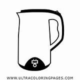 Coloring Kettle Electric Teapot Pages sketch template