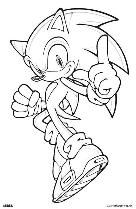 sonic coloring pages images  pinterest sonic birthday