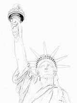 Liberty Statue Coloring Pages Drawing Printable Pencil Kids Outline Sketch Sheet Torch Clipart Template Cliparts Directed Getdrawings Library Bestcoloringpagesforkids Paintingvalley sketch template