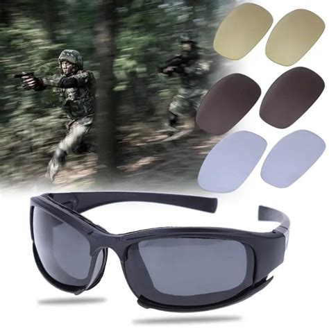 Polarized Tactical Daisy C5 Glasses Military Bullet Proof Army