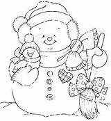 Coloring Pages Snowman Christmas sketch template