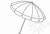 Umbrella Beach Summer Coloring Pages Colouring Open Template Sheet Chair Rainbow Coloringpage Eu sketch template