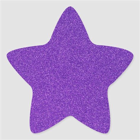 purple glitter print sparkles star star sticker zazzlecom