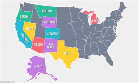 The 11 Us States That Are Bigger Than The Uk Daily Mail
