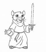 Redwall Coloring Pages Sheets Books Von Adventures Colouring Kids Google sketch template