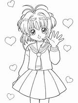 Coloring Pages Moon Sailor Cartoons Cartoon Colorear People Sakura Cardcaptors Para Colouring Personajes Cardcaptor Popular Library Clipart sketch template