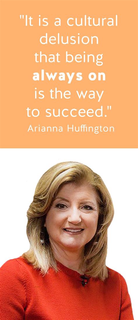 Thrive Global Ceo Arianna Huffington Stresses The Importance Of