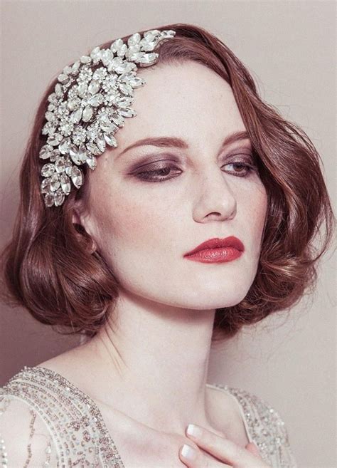 Diamante Bridal Headpiece By Debbie Carlisle Short Wedding Hair