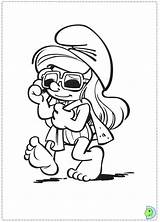 Dinokids Coloring Smurfs Close sketch template