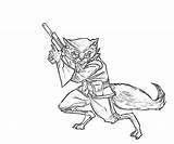 Rocket Raccoon Standy sketch template