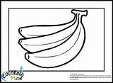 Bananas Isabella Fruit sketch template