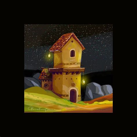 kutchahouse concept art painting bird house