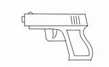 Gun Drawing Draw Step sketch template